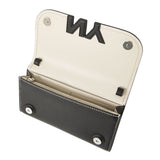 Nicole Wallet on a String Black/LT Taupe