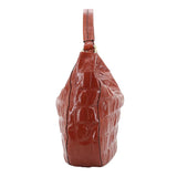 Hobo MIA Leather Maxi Cocco Dark Orange