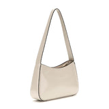 Arnela Top Zip Shoulder Bag Bone