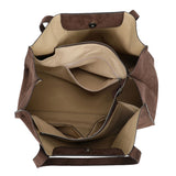 Suede Shoulder bag Dark Brown