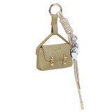 Bar-Zipper Bag Charm Green