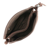 Suede Tassle TRI-CMPRTMNT Dark Brown