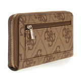 Janie Logo SLG LRG Zip Around Latte Logo