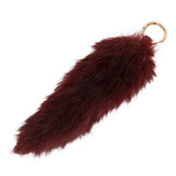Foxtail Bag charm Wine Red-Gold
