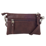 Base Shoulder Bag Clutch RFID Dark Brown