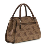 Noelle II Luxury Satchel Latte Logo/Brown