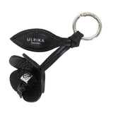 Flower Bag charm Black