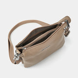Mellow Leather Pochette Warm Taupe