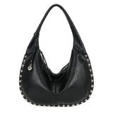 Studs Shoulder bag Black