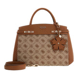 Melinda Logo TRI COMP Satchel Latte Logo