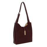 Gold Bar Shoulder bag Wine Red