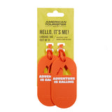 Fun luggage tag x2 Adventure is Calling