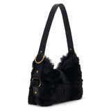 Camden Mini Shoulder bag Faux Fur Black