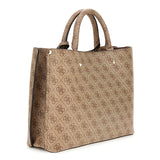 Meridian II Girlfriend Satchel Latte Logo