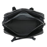 Suede Zip Shoulder bag Black
