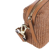 Cross body bag Kaia Raffia Caramel/Cognac