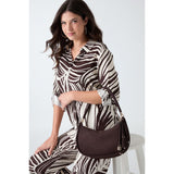 Danya Suede Shoulder bag Espresso