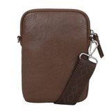 Pocket Phone Crossbody bag Dark Brown