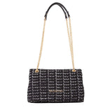 Tweed Flap bag Nero/Multicolor