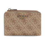 Laurel II SLG ZIP Around Card Case Latte Logo