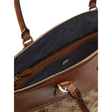 Melinda Logo Deluxe Dome Tote Latte Logo