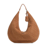 Suede Weaving Nana Hobo bag Small Cuoio