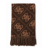 Nolana 4G Logo Scarf Brown Logo