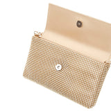 Zalina Flap Clutch Gold