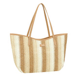 Straw Shoulder bag Beige