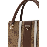 Noelle II Luxury Satchel Latte Logo/Brown