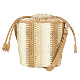 Straw Bucket bag Beige