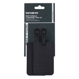 Revolution Rectangle Luggage Tag x 2  Black