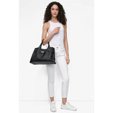 Bryar Large Satchel Black/Silver