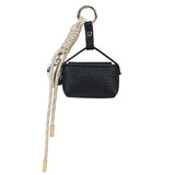 Bar-Zipper Bag Charm Black