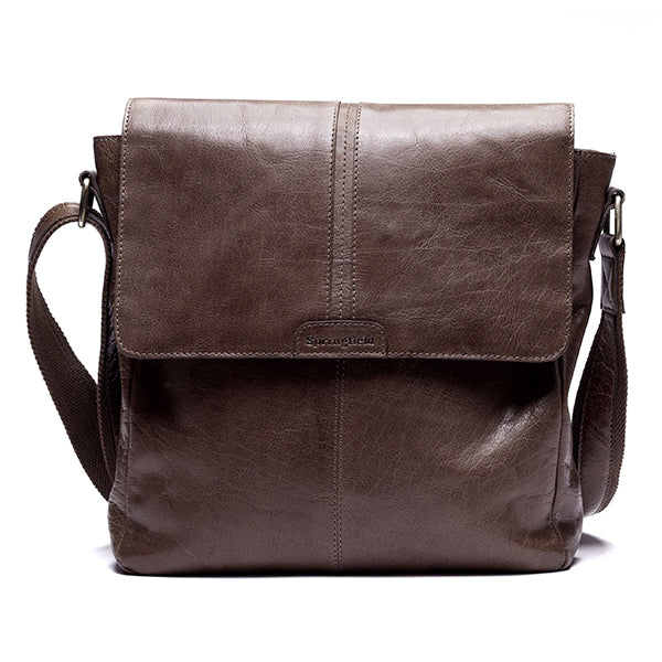 Crossveske L m/Klaff Brown