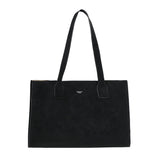 Suede Shoulder bag Black