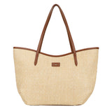 Straw Shoulder bag Natural