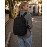 Follie Expandable Backpack Black