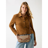 Dea Flap Shoulder bag Latte Logo