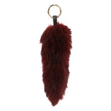 Foxtail Bag charm Wine Red-Gold