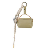 Bar-Zipper Bag Charm Green
