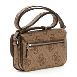 Janie Logo CNVRTBL Xbody Flap Latte Logo