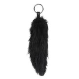 Foxtail Bag charm Black-Silver