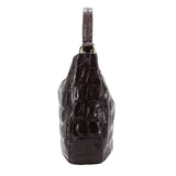 Hobo MIA Leather Maxi Cocco Dark Brown