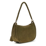 Danya Suede Shoulder bag Olive