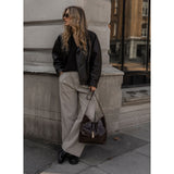 Croco Bucket bag Dark Brown