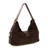 Camden Suede Shoulder bag Espresso