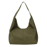Suede A-line Shopper Olive