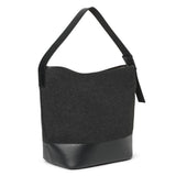 Lux Wool Tote Dark Grey Melange