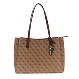 Noelle II Tech Tote Latte Logo/Brown